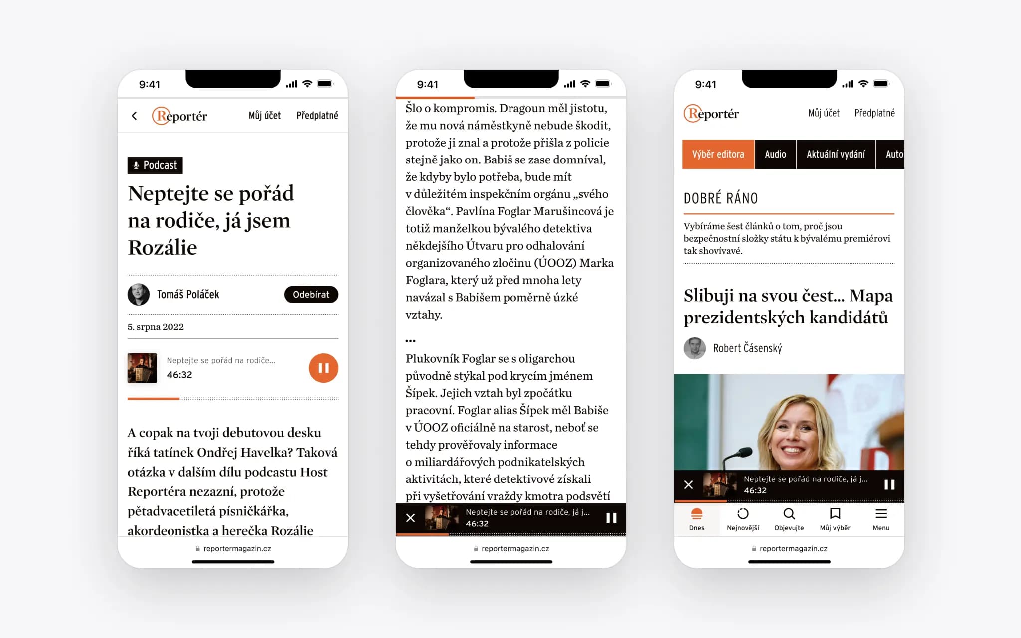 Podcast player