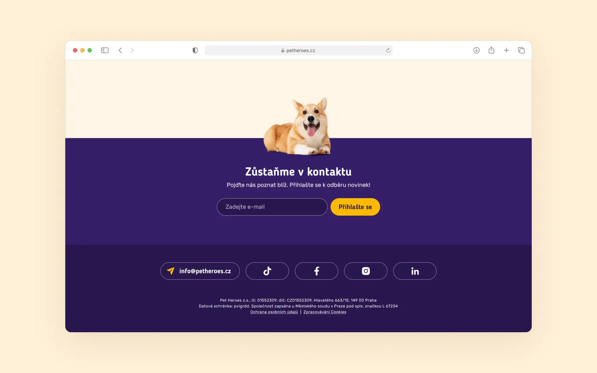 Footer detail